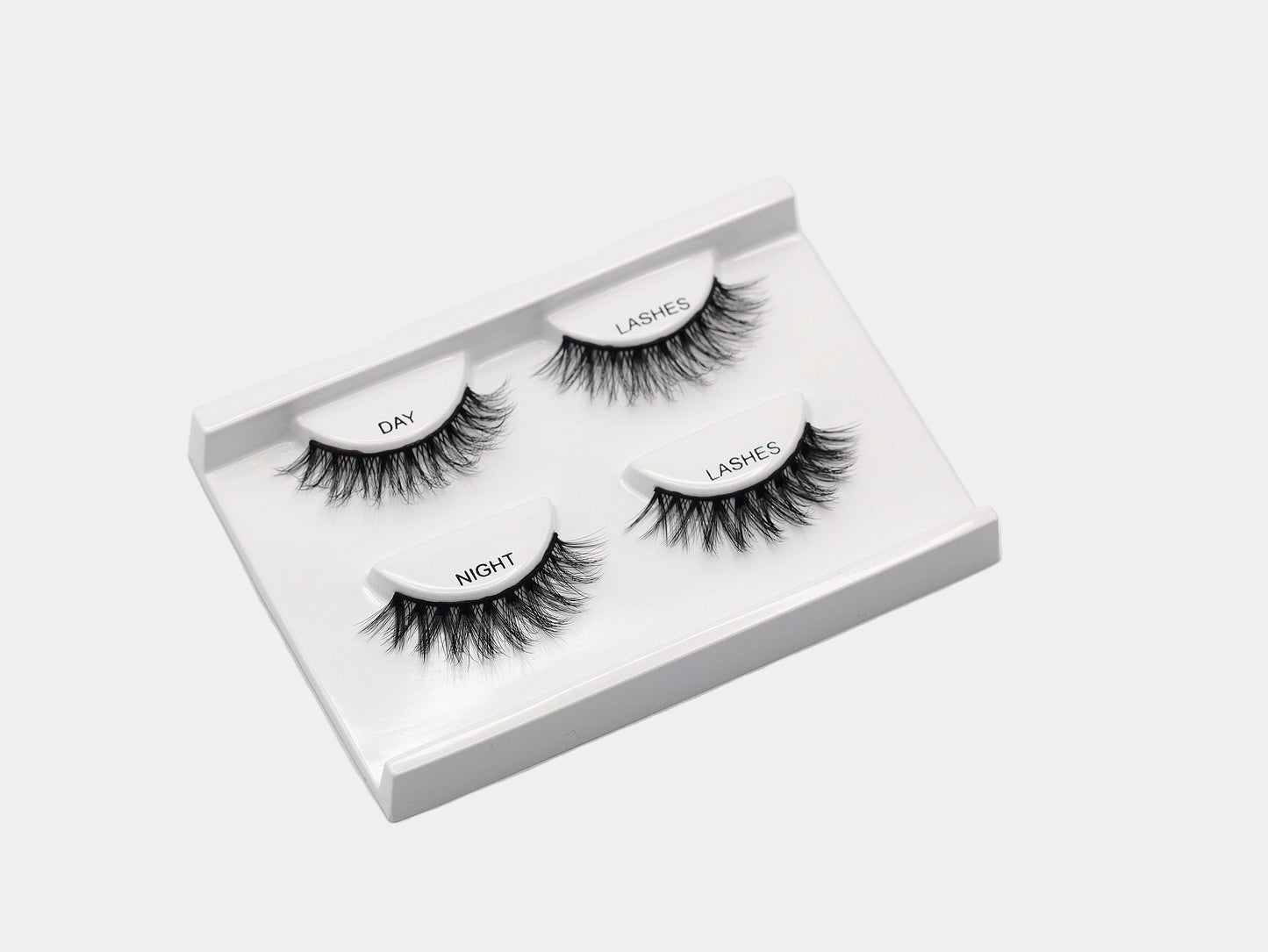 Doll Eye Day & Night Duo lashes on tray
