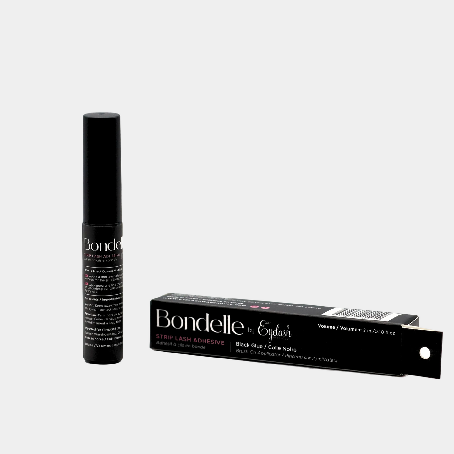 strip lash adhesive bottle with packaging shot