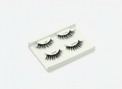 Cat Eye Day & Night Duo lashes on tray