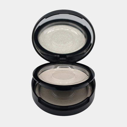 Mirrored strip lash compact open showing both trays - front view